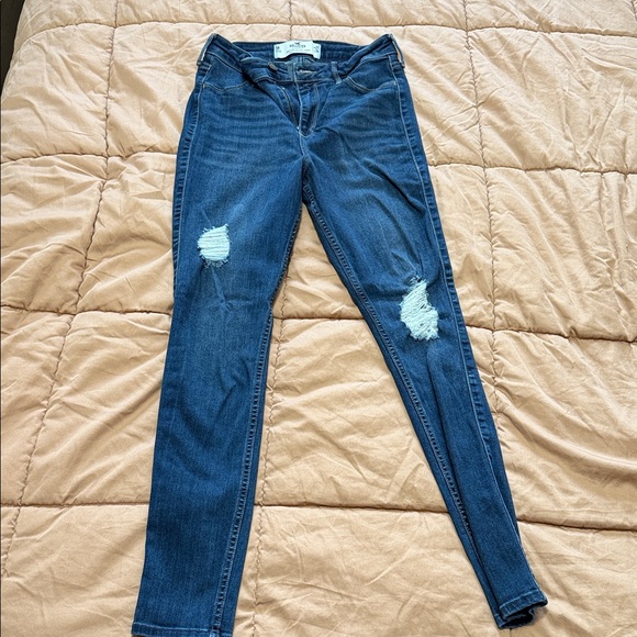 Hollister Denim - Hollister Blue Ripped Skinny Jeans